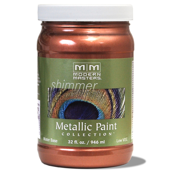 Modern Masters 1 Qt Modern Masters ME195 Copper Water-Based Decorative Metallic Paint ME195